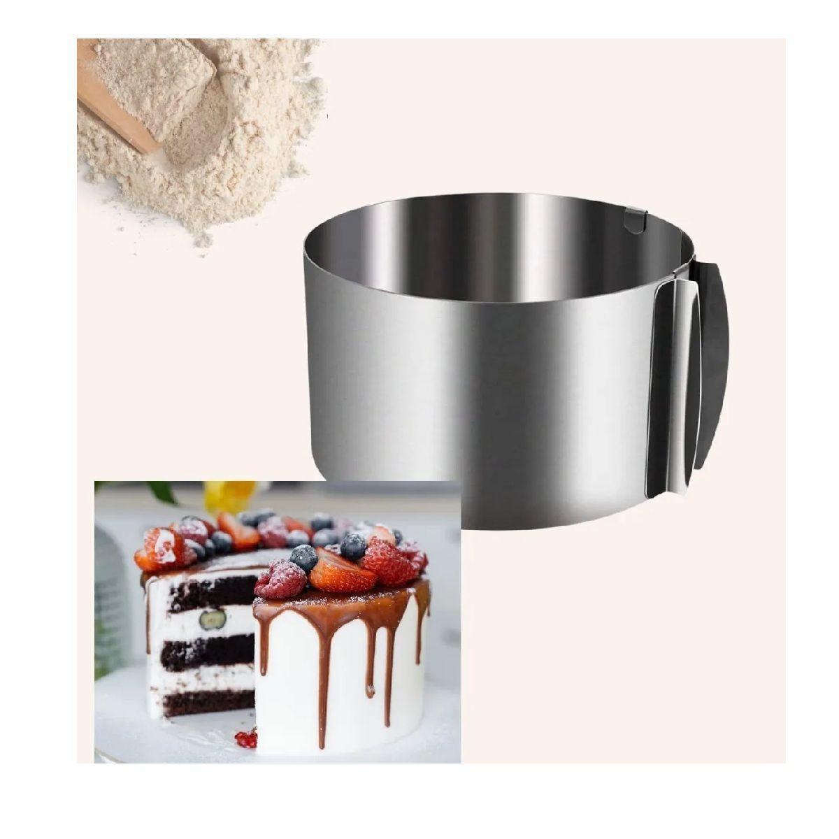 Molde De Torta Moldes Para Tortas Anillo Redondo Ajustable-5