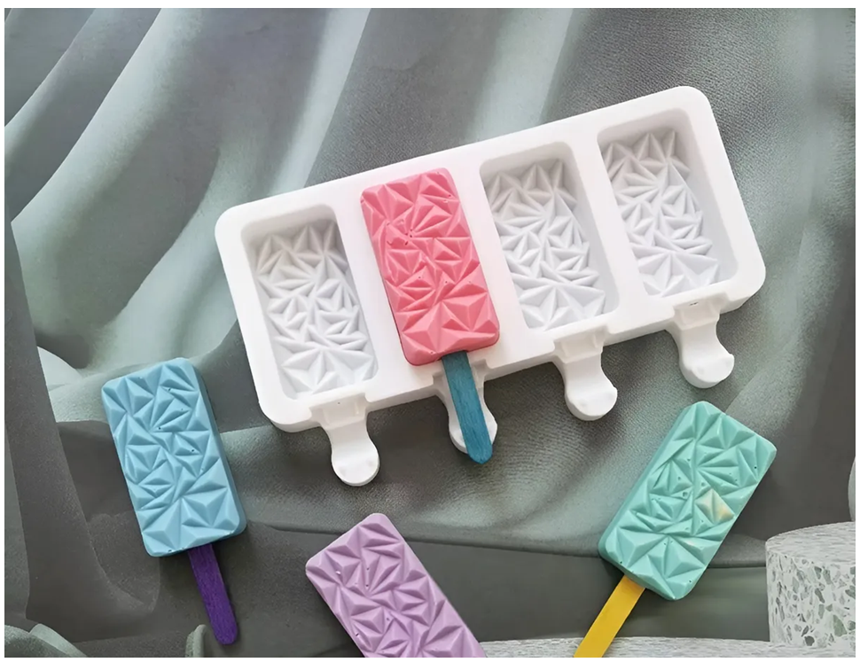 Molde Helados Moldes De Silicona Reposteria Molde Paletas -6