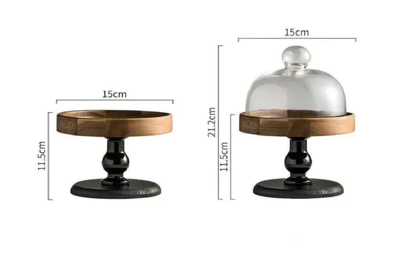 Base Para Cupcakes Base De Torta Porta Cupcake Soporte 15cm Base Tapa En Vidrio Para Tortas Base-2