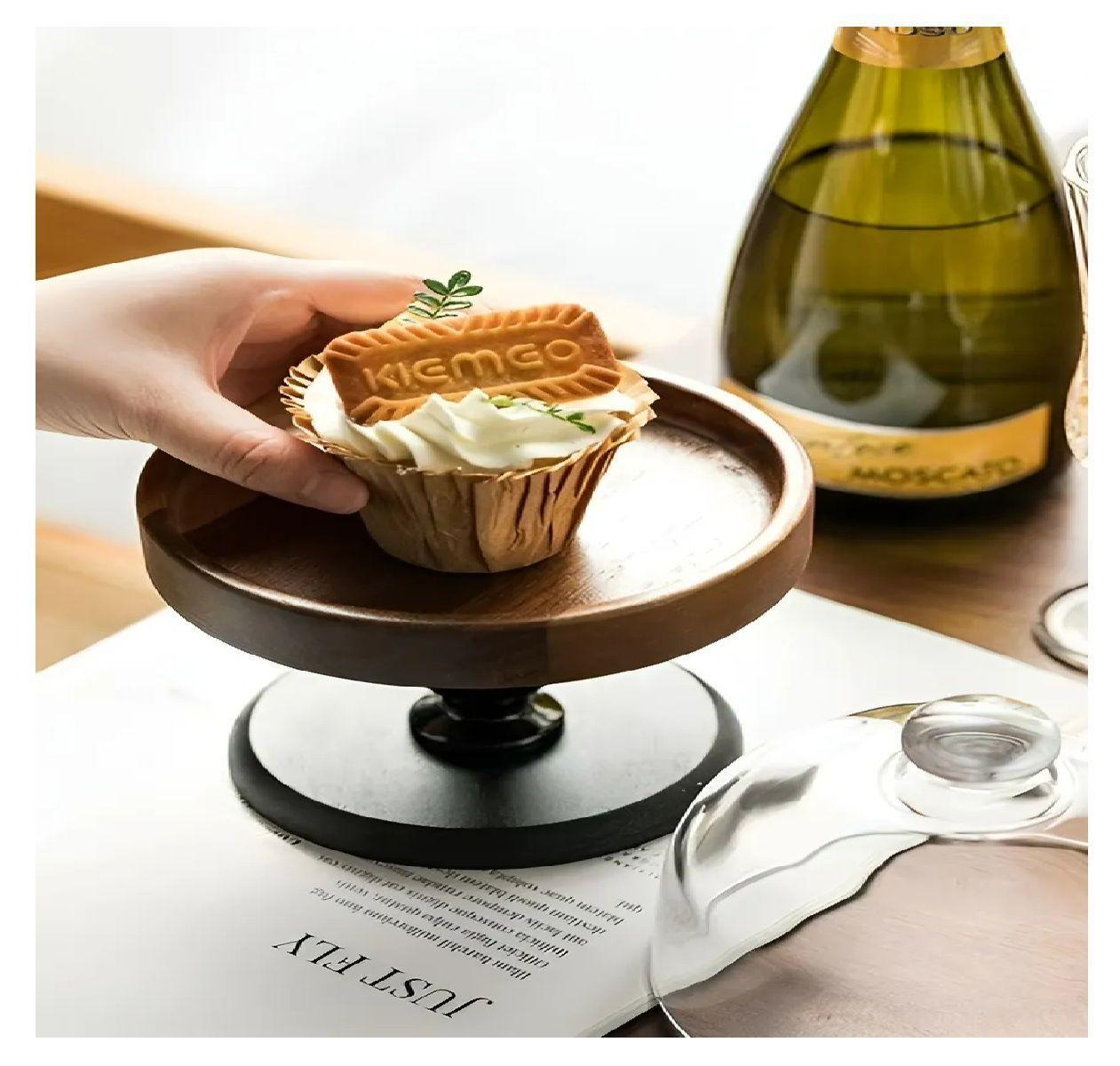 Base Para Cupcakes Base De Torta Porta Cupcake Soporte 15cm Base Tapa En Vidrio Para Tortas Base-6