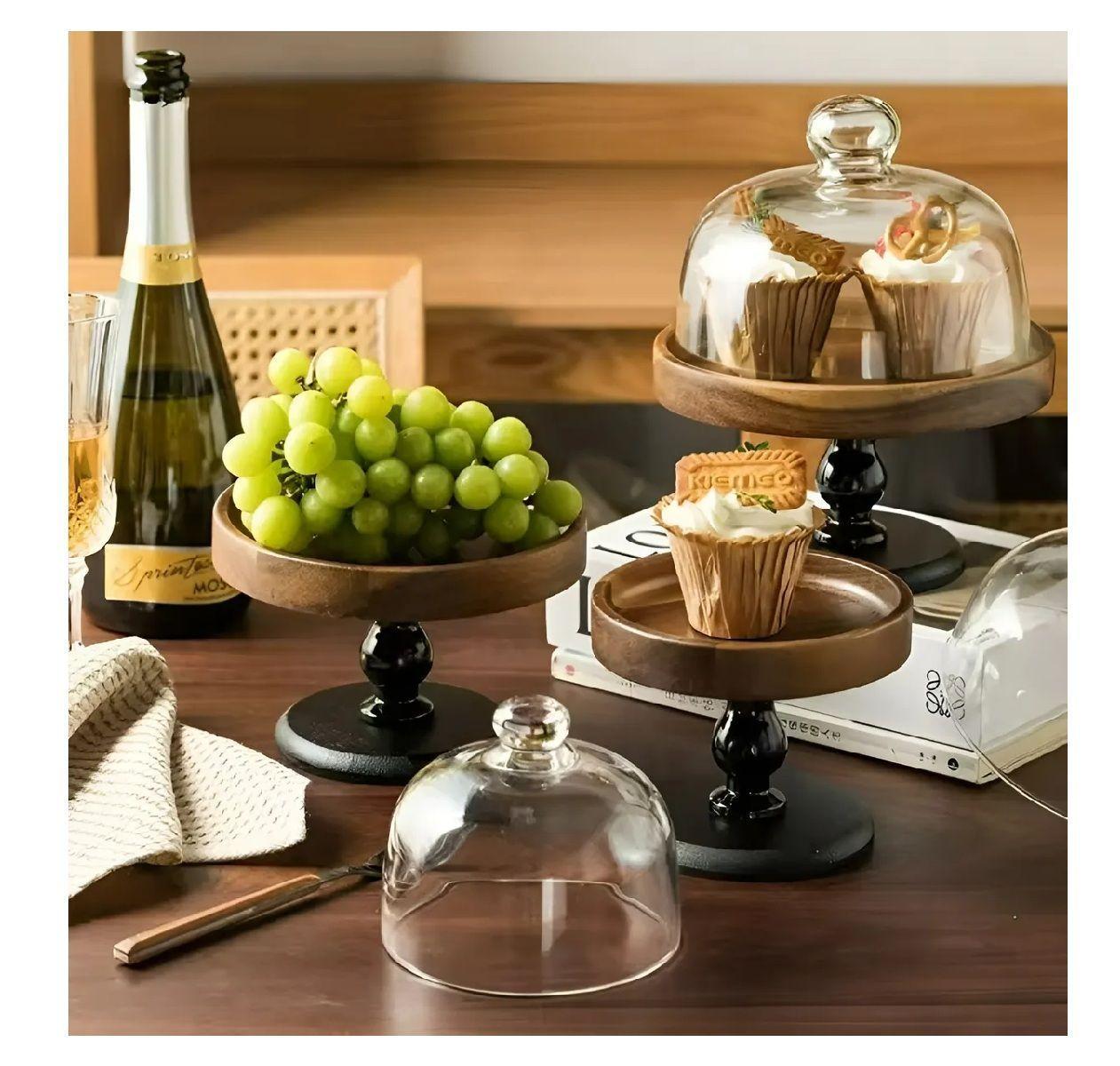 Base Para Cupcakes Base De Torta Porta Cupcake Soporte 15cm Base Tapa En Vidrio Para Tortas Base-7