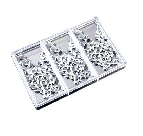 Molde De Chocolate Molde Policarbonato Barra Cristal 3 Cav-3