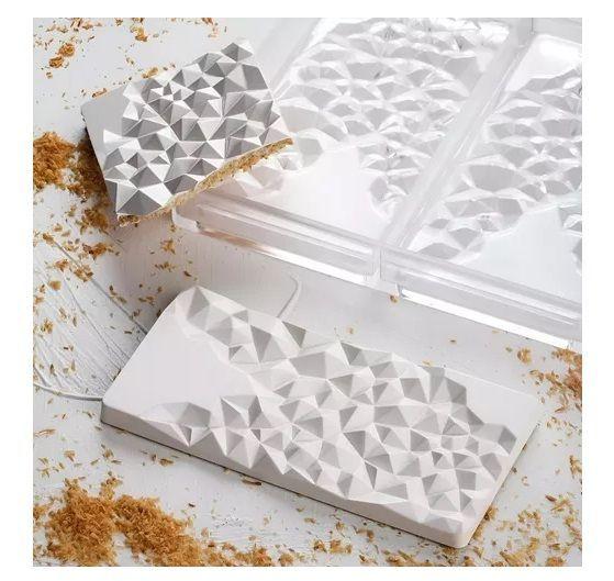 Molde De Chocolate Molde Policarbonato Barra Cristal 3 Cav-5