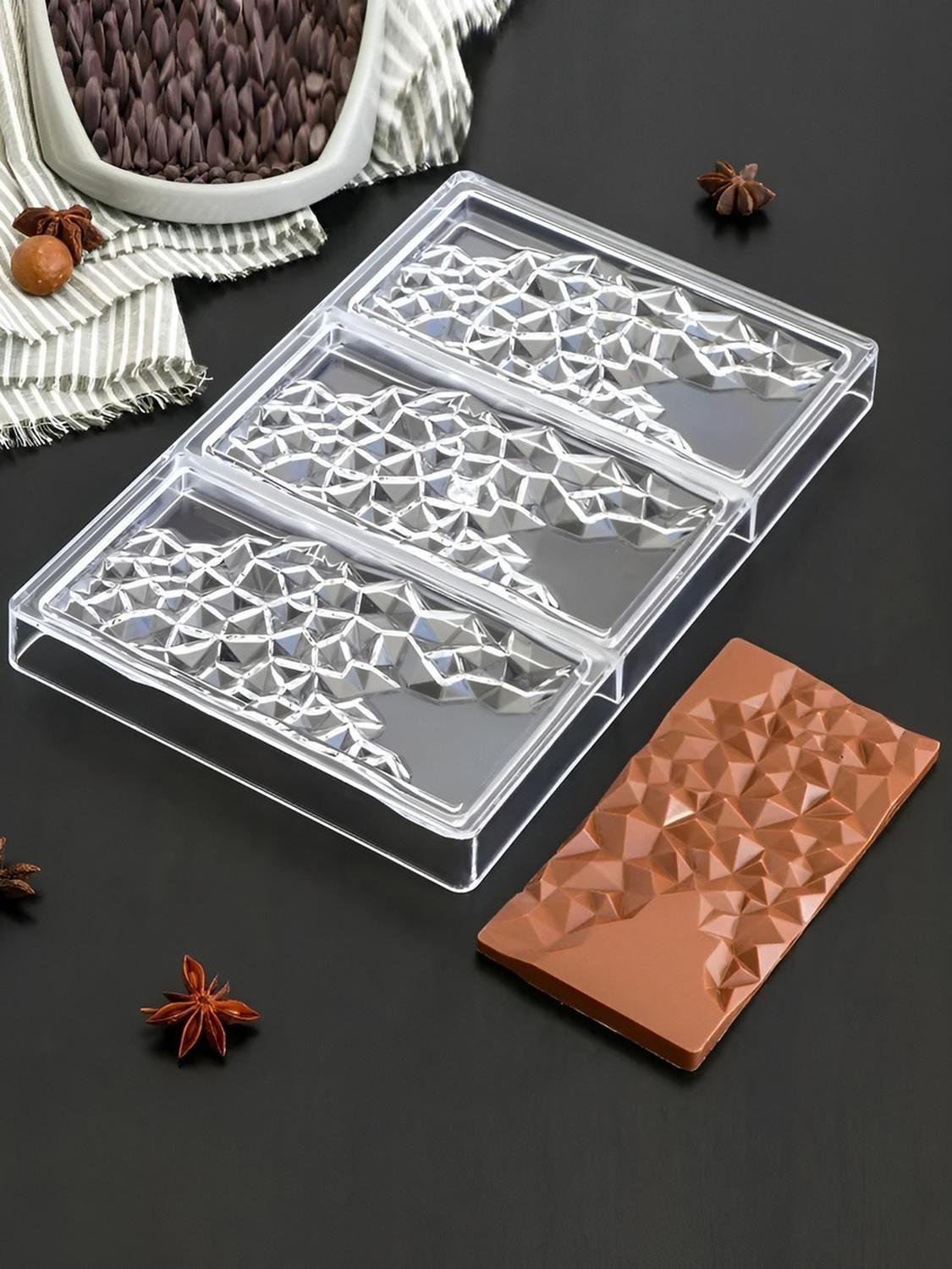 Moldes Chocolate Policarbonato Molde Tableta Cristal 3 Cavid-3