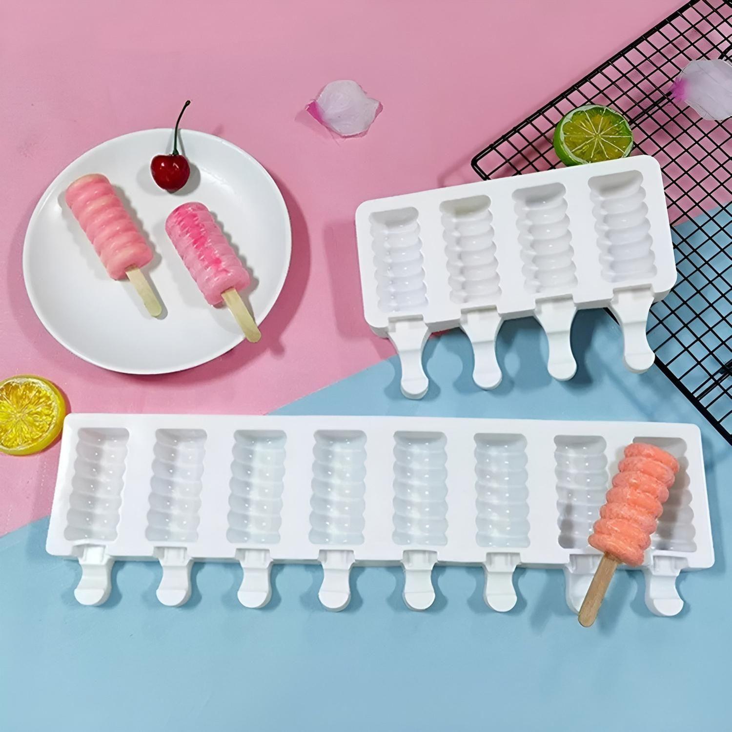 Molde Helado Silicona Molde Helados Moldes Paletas Espiral-1