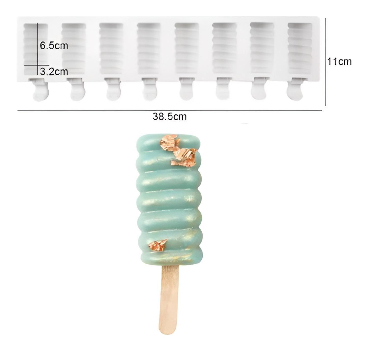 Molde Helado Silicona Molde Helados Moldes Paletas Espiral-2