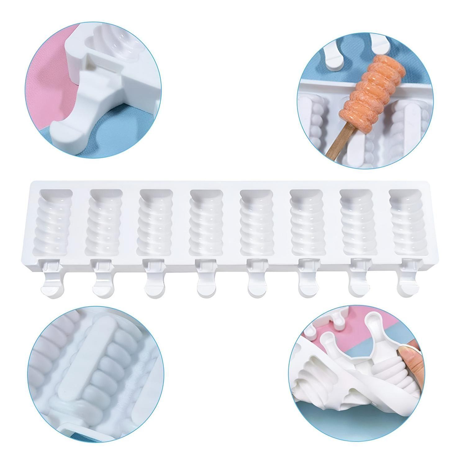 Molde Helado Silicona Molde Helados Moldes Paletas Espiral-3