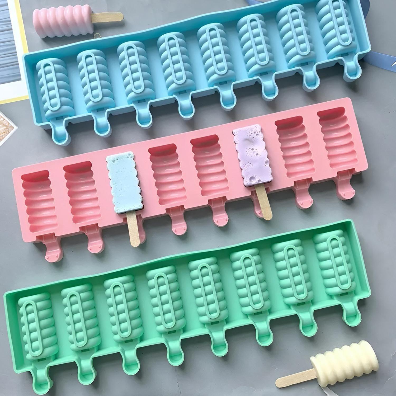 Molde Helado Silicona Molde Helados Moldes Paletas Espiral-7