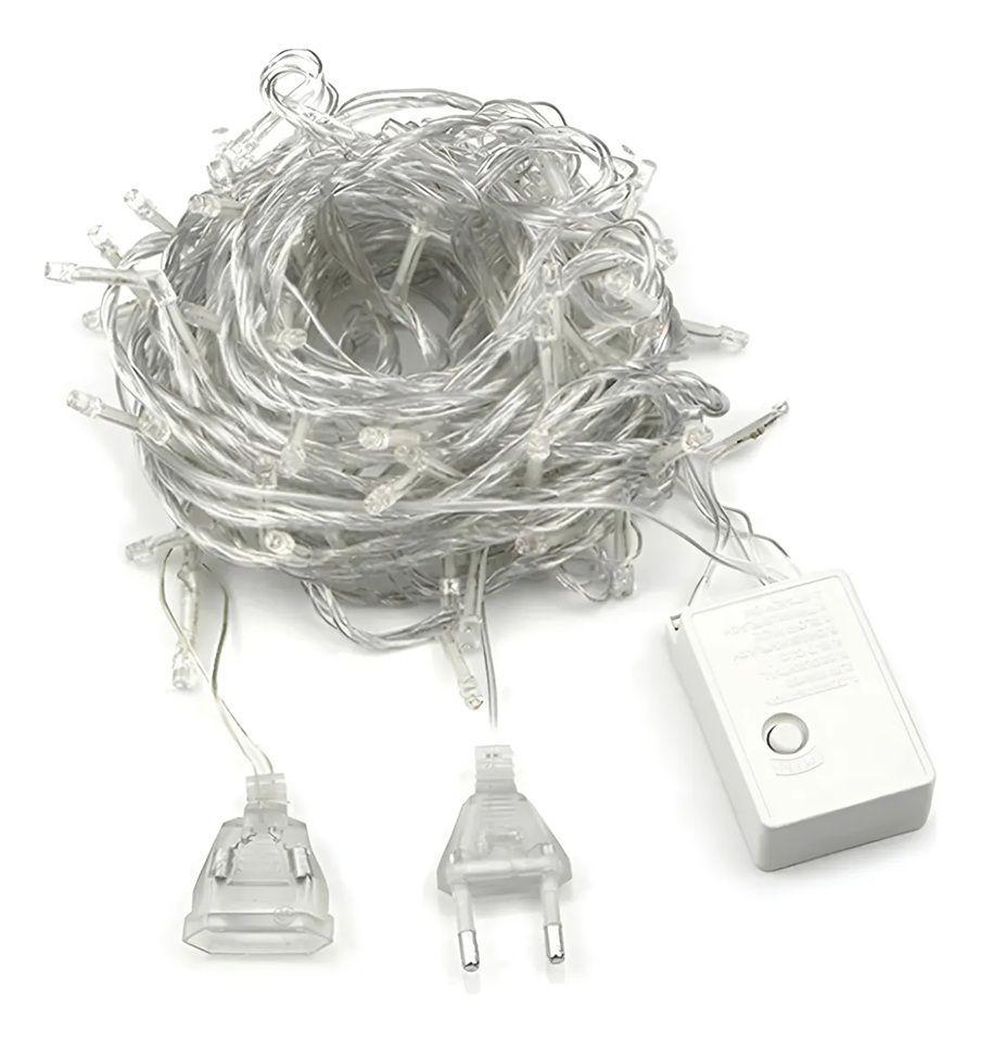 SET X4 LUCES NAVIDEÑA 100 CASCADA LED CASCADA LUCES CORTINA LED 3M DECORATIVA AMARILLO PASTELERIUSCL-3