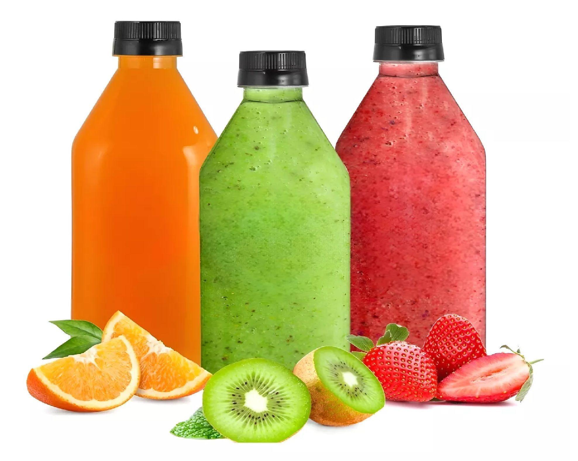 12 Botellas Con Tapa Botellas Plasticas Transparentes 1000ml-2