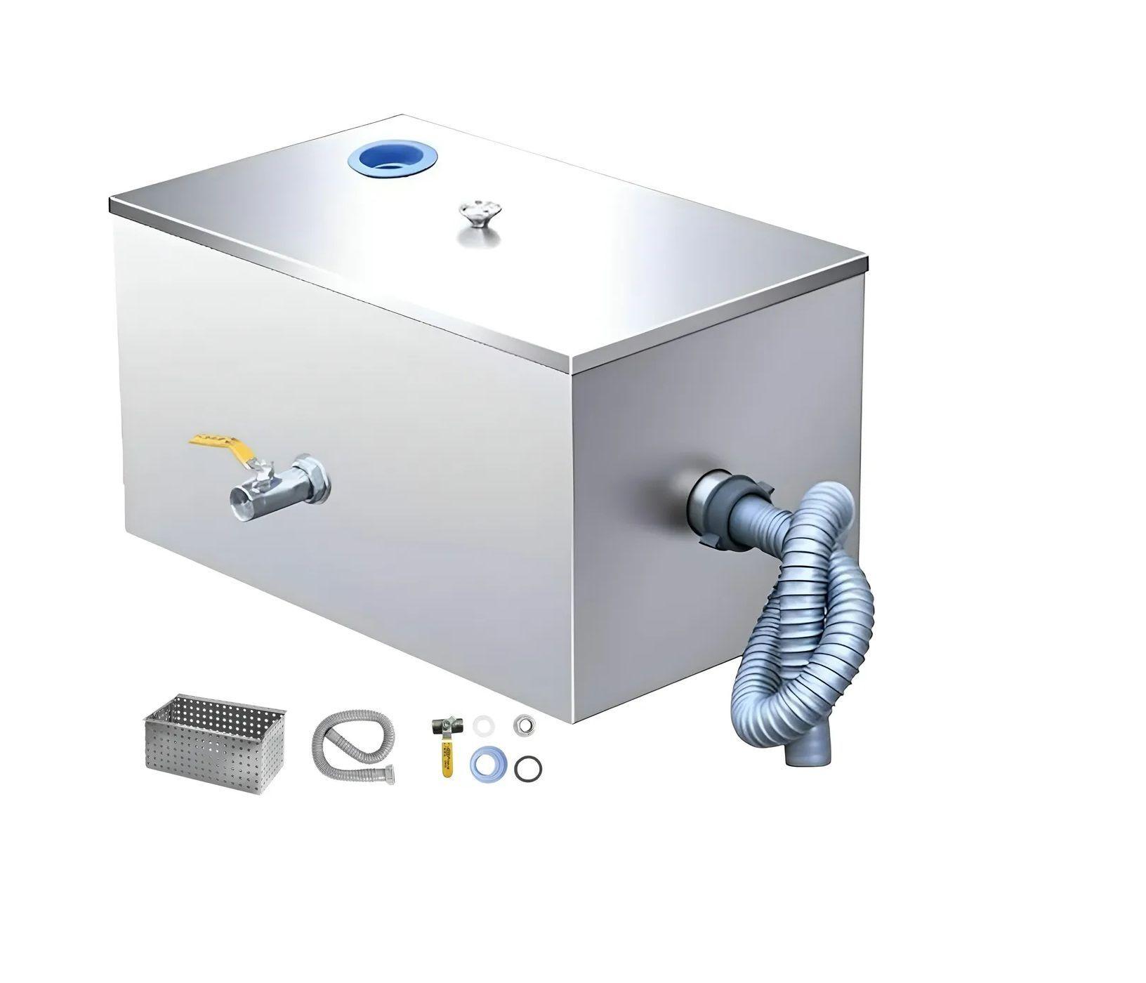 Trampa De Grasa Camaras Desgrasadoras Trampa Grasa Comercial 40l Trampa Grasas Industrial Doméstica-0