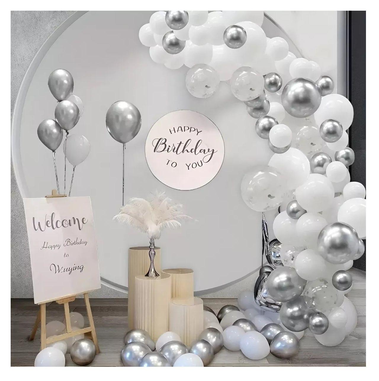 25 Globos De Cumpleaños Globo Metalico Cotillon Fiestas 13cm-6