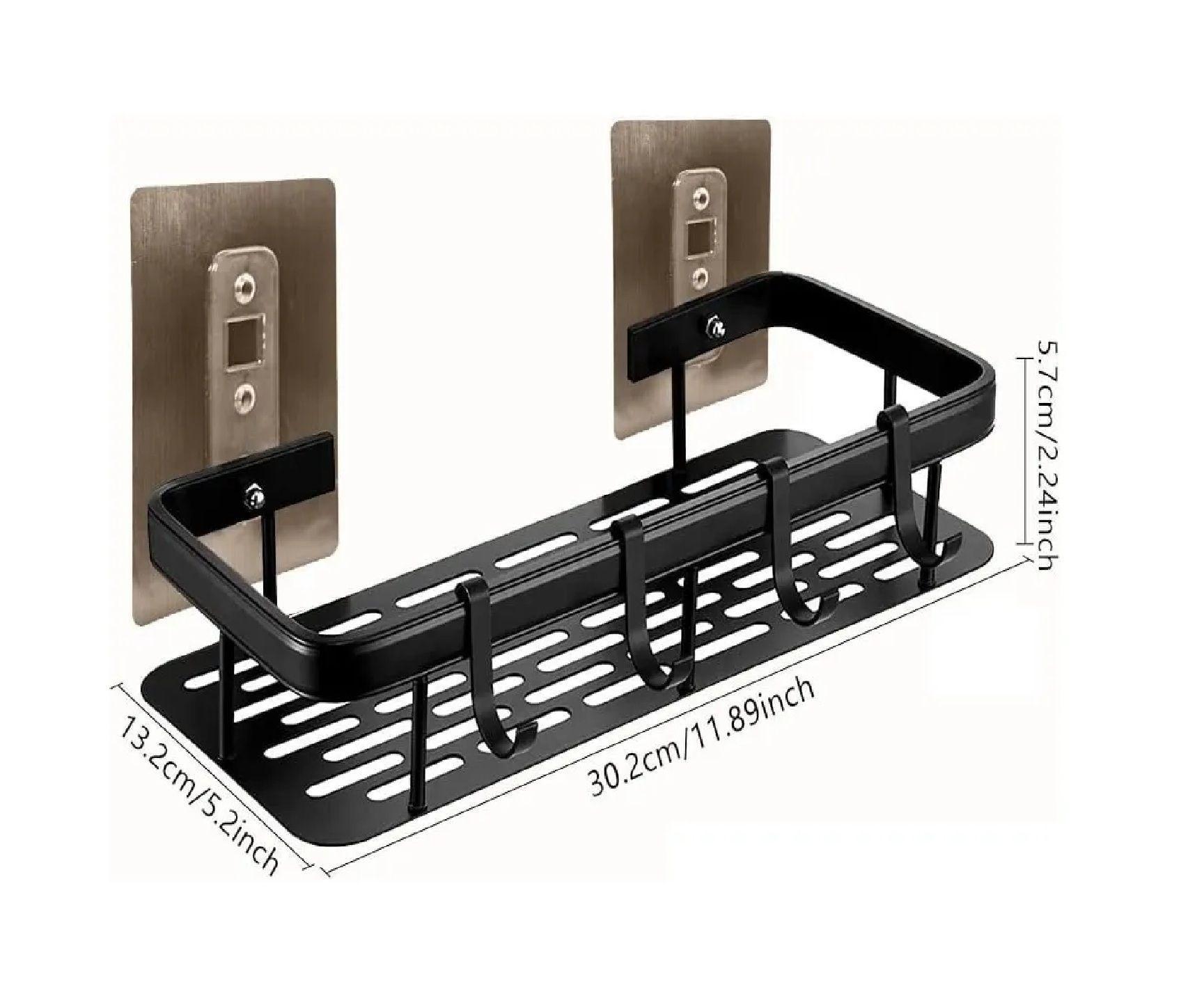 X3 Organizador Ducha Negro Repisa Para Ducha 09h Accesorio Para Baño Organizador Baño Organizador-2