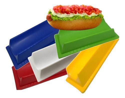 10 Porta Completos Plástico Completero Reutilizable Hot Dog -7