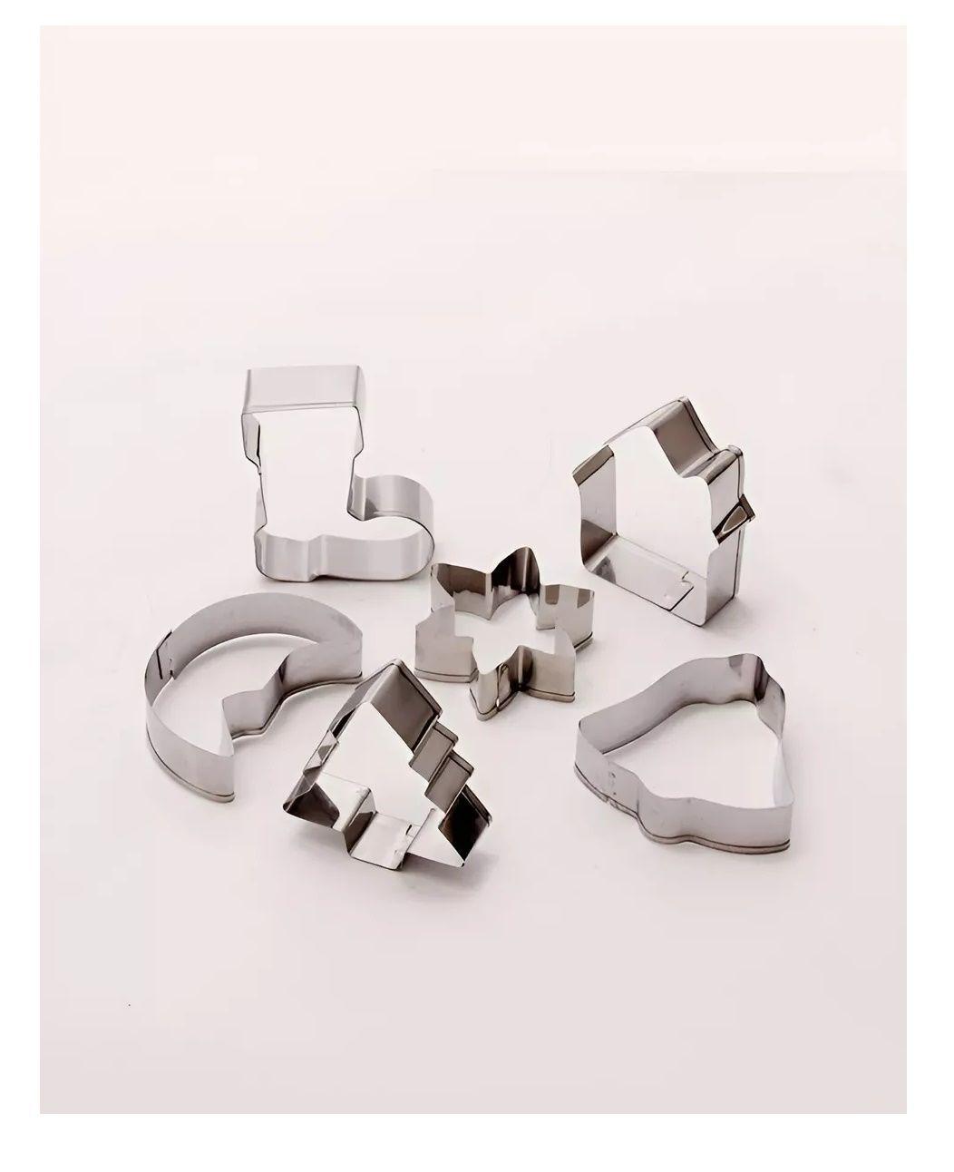 Moldes De Galletas Navideñas Cortadores De Galletas 6pcs-4
