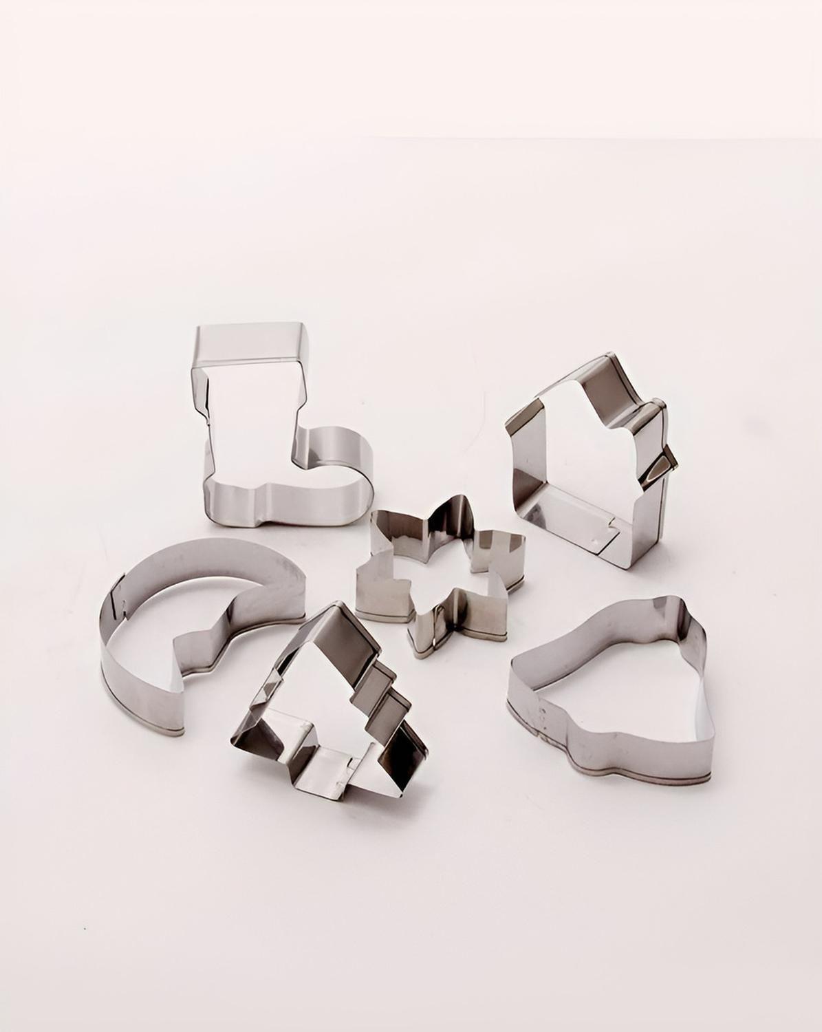 Moldes De Galletas Navideñas Cortadores De Galletas 6pcs-5