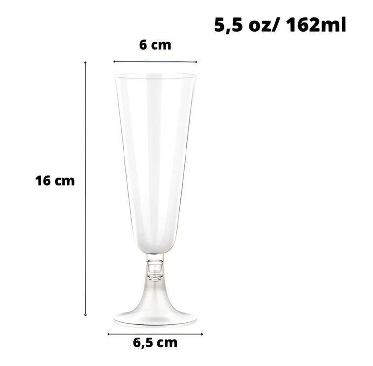 80 Copas De Champagne Copa Acrilico Copas Champaña copas acrílica copas champagne 5oz/162ml -2