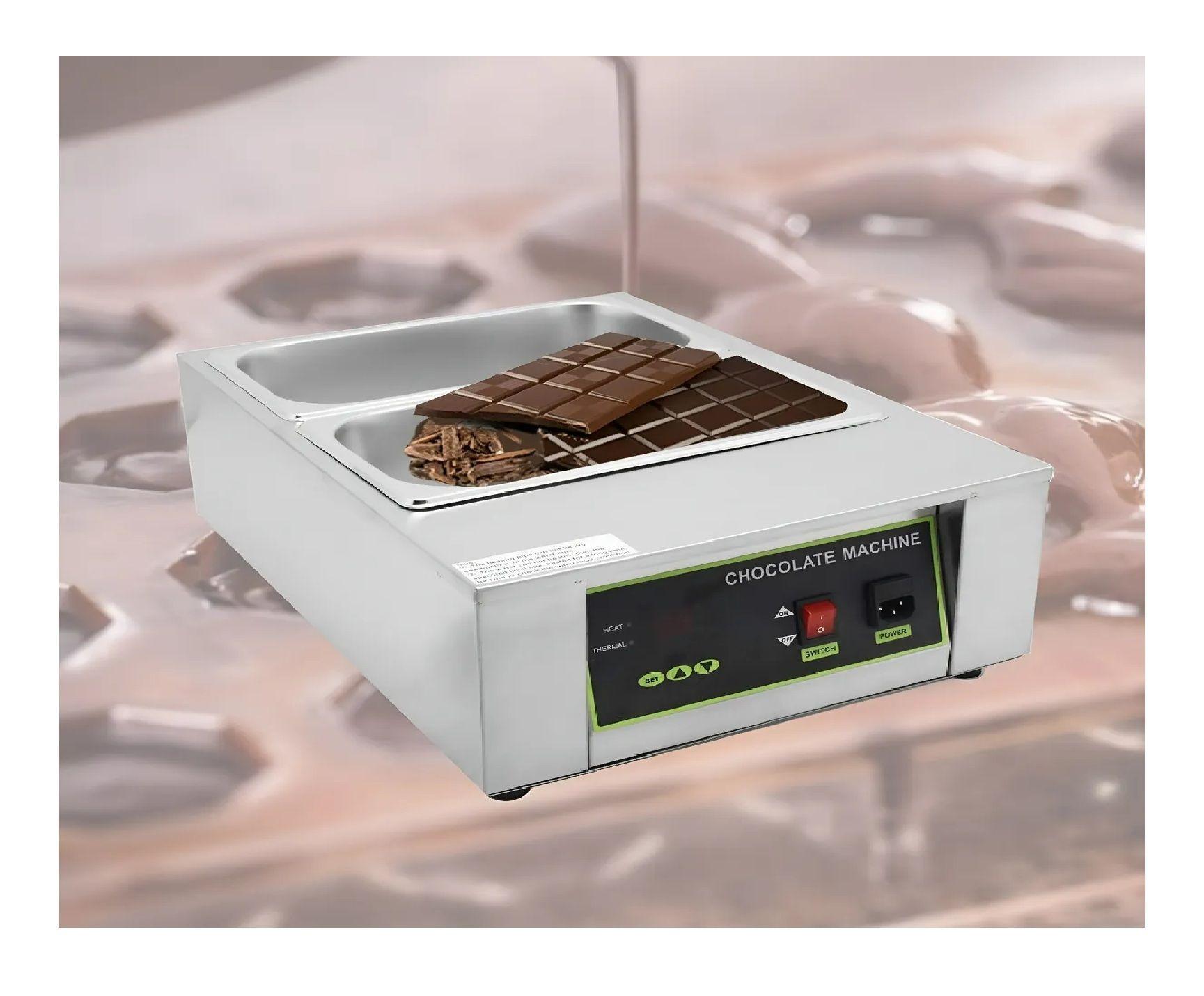 Maquina De Chocolates Fondue De Chocolate Chocolatera Doble-3