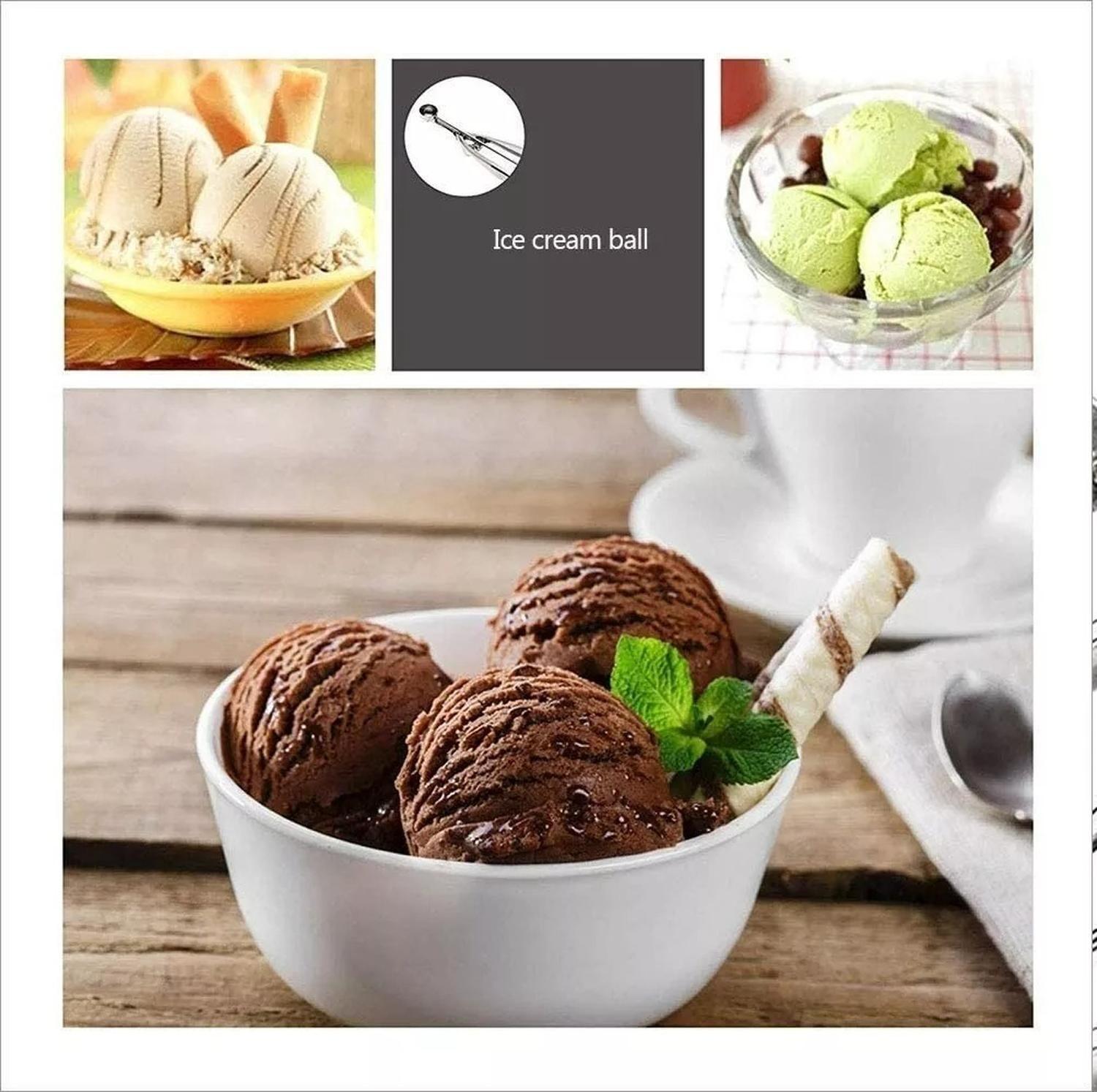 Pack X3 Cucharas Helado Cuchara Helado Cuchara De Helado 4cm Plateado-2