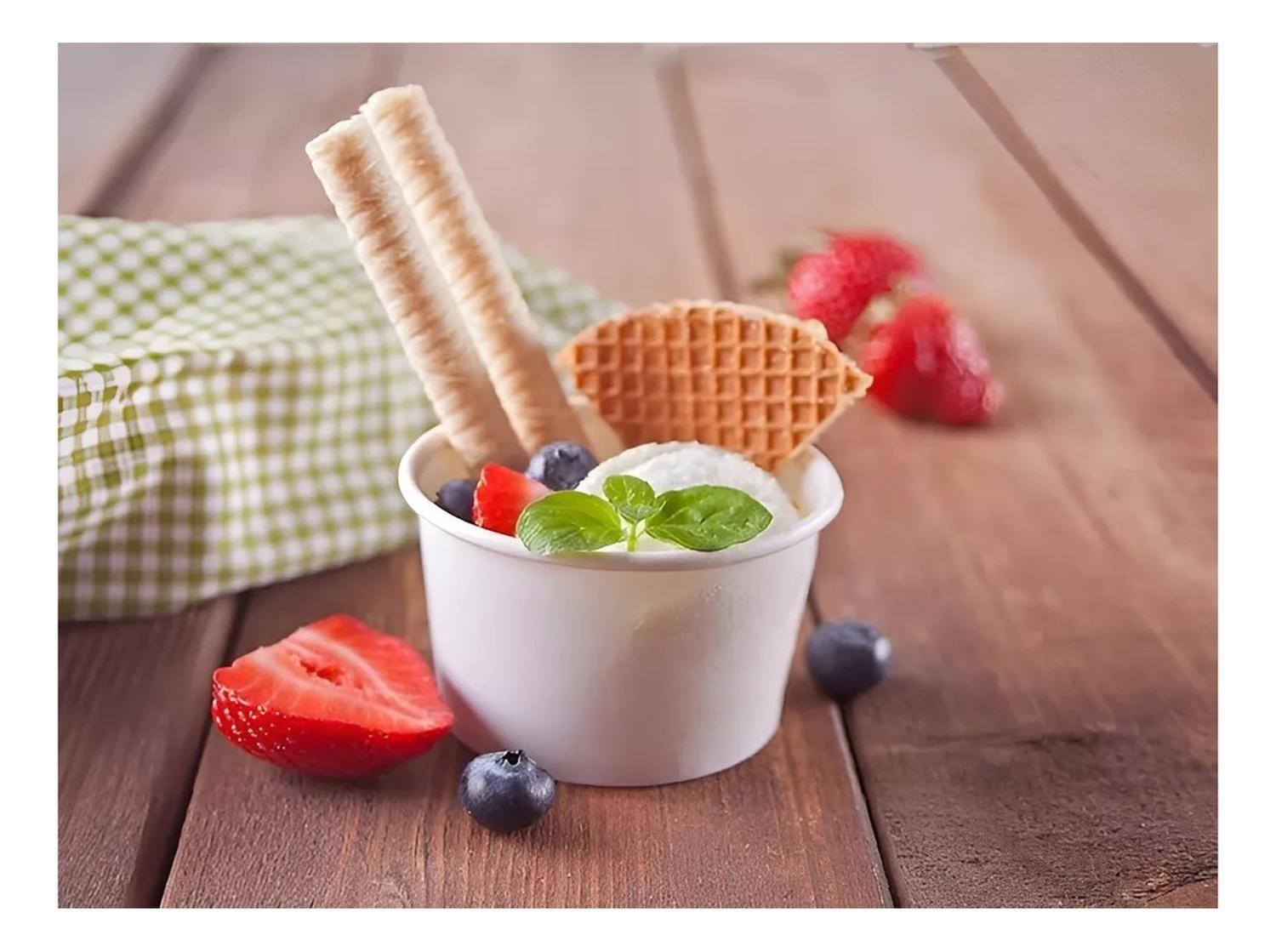 100 Vasos Polipapel Pote Helado Vasos Desechables Helado 12oz Vasos Polipapel Desechables Vasos Para-4