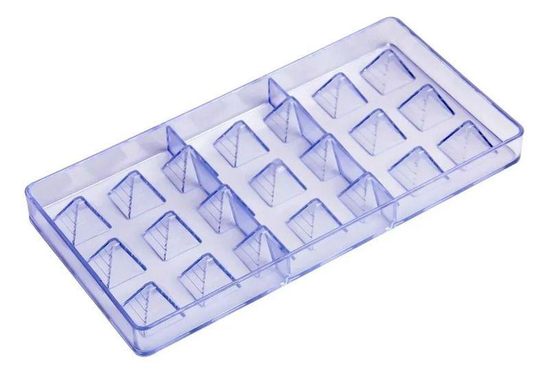 Pack X2 Moldes De Chocolate Molde Policarbonato Piramide Insumos Reposteria-3