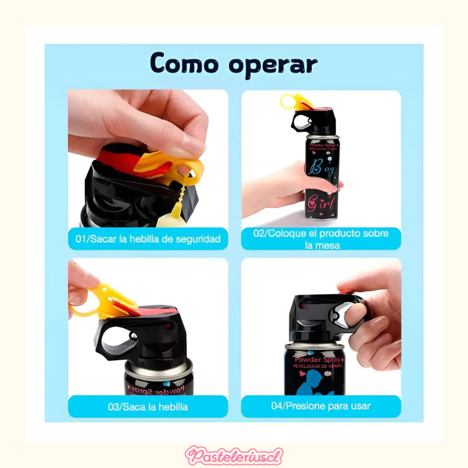 Extintor Revelacion Genero Extintor Humo Spray Color 110grs-4