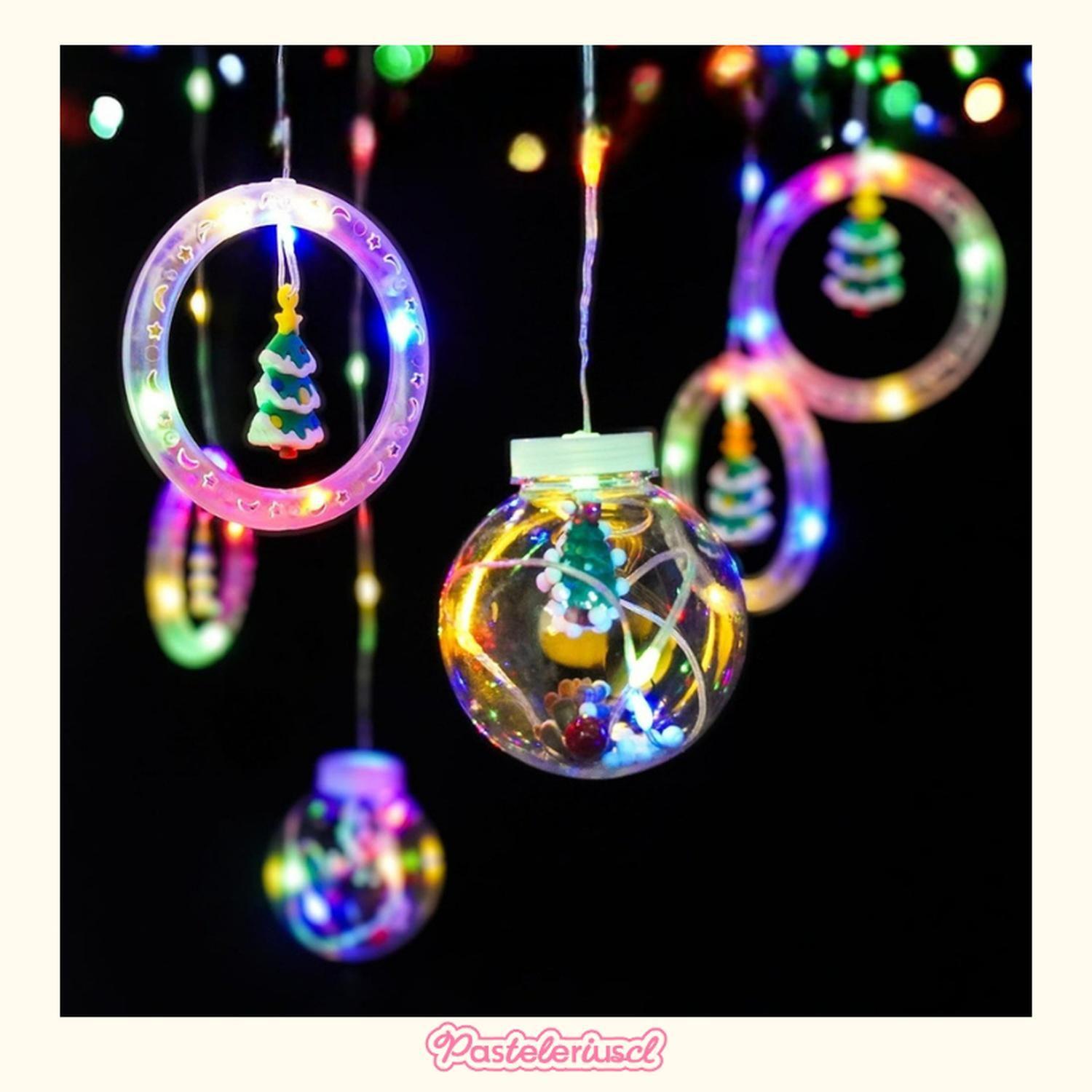 2 Luces Guirnalda Luces Navideñas Cascada Guirnaldas Navidad-3