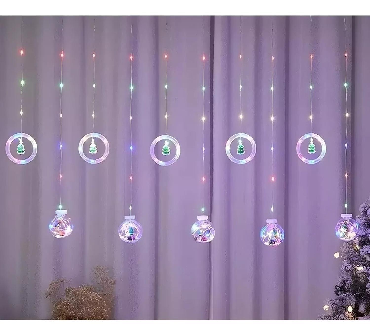 2 Luces Guirnalda Luces Navideñas Cascada Guirnaldas Navidad-8