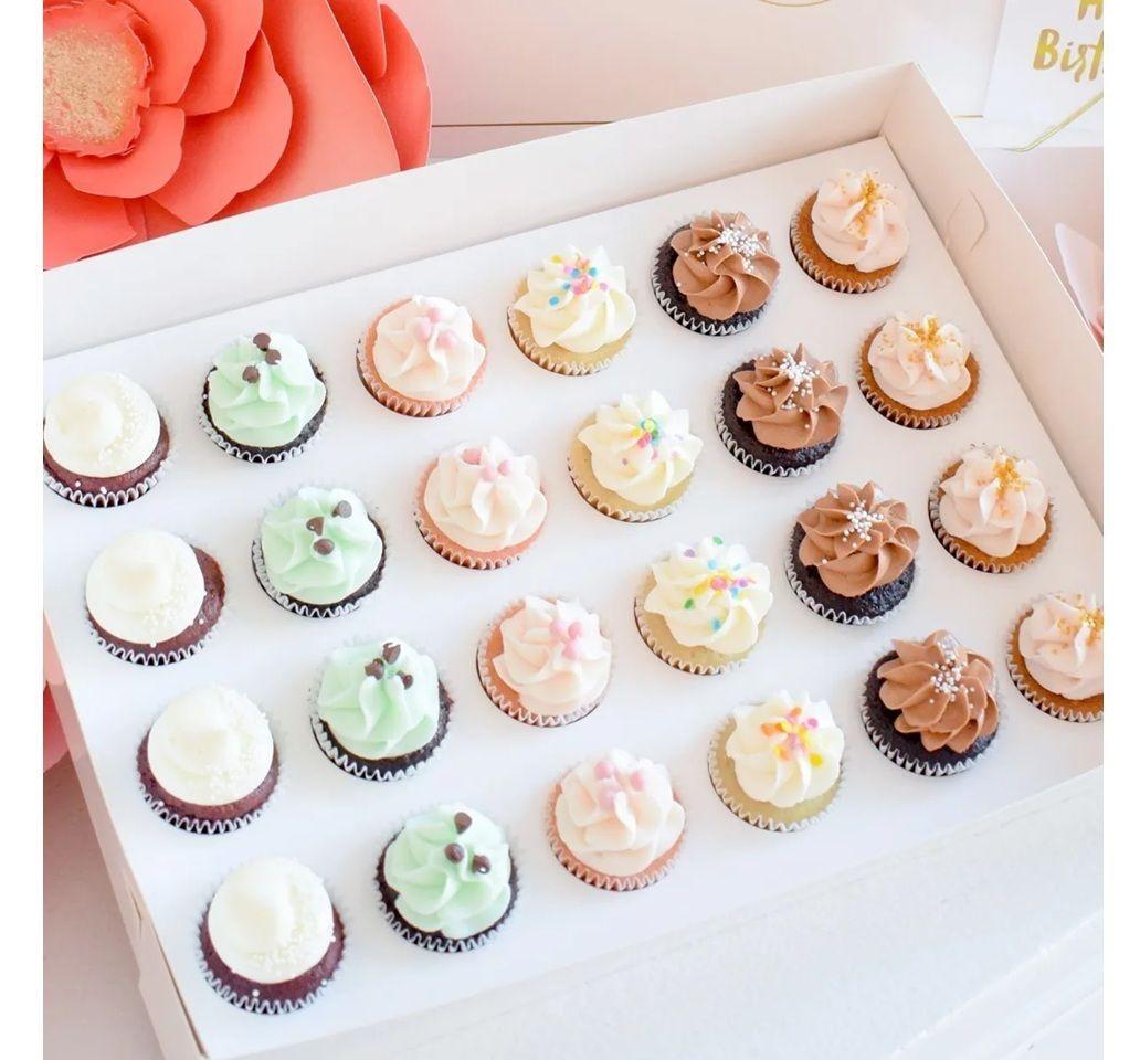 Moldes Silicona Repostería Molde Silicona Mini Cupcakes 24 Molde Mini +100 Capsulas Para Hornear 5cm-4