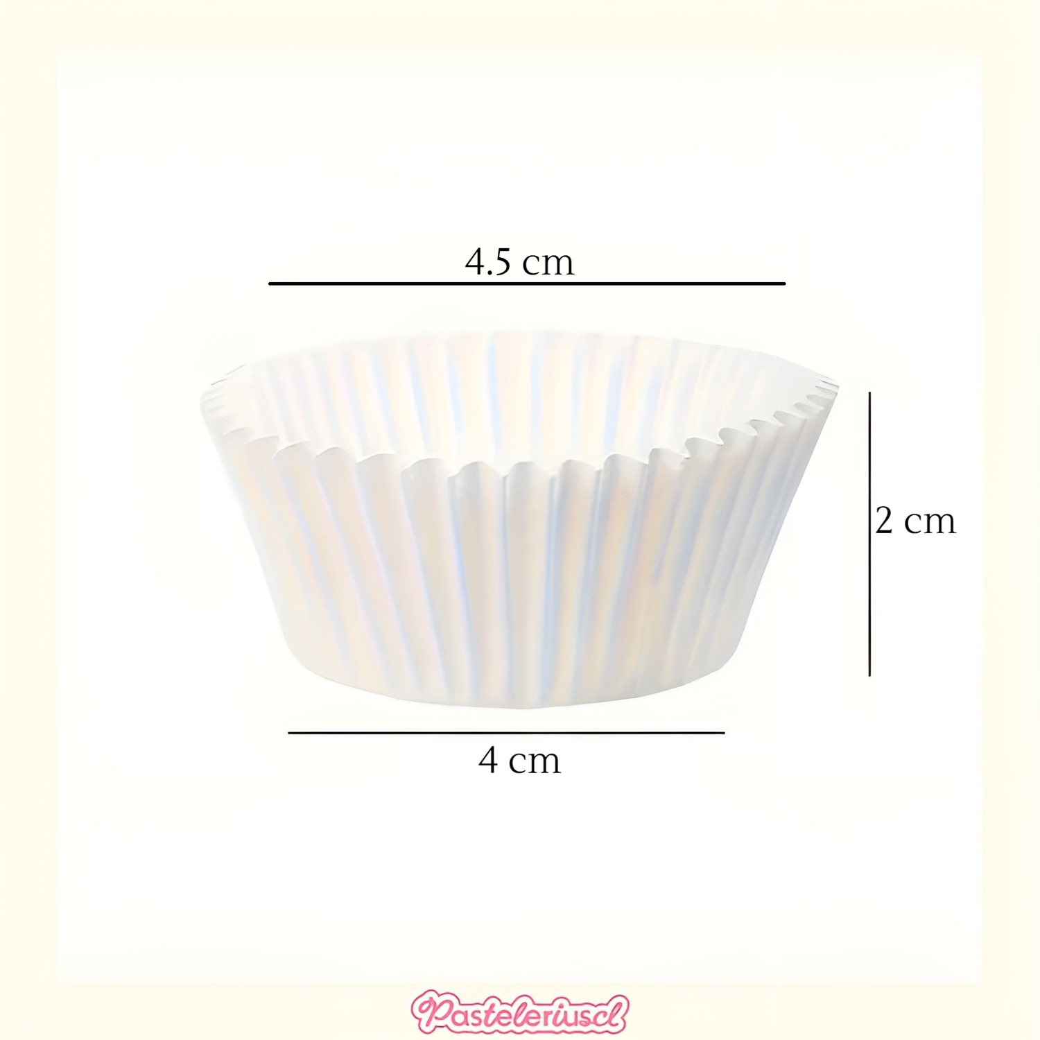 100 Capsulas Para Hornear 4cm + Molde Muffin Mini 24 Cupcake Multicolor-3