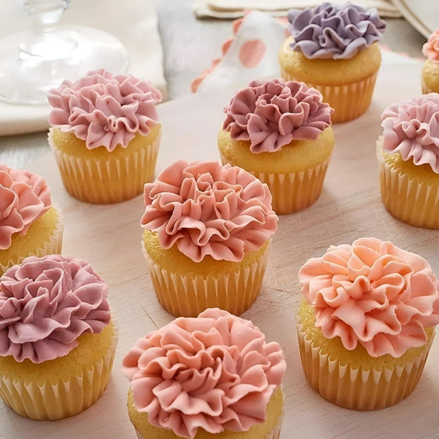 100 Capsulas Para Hornear 4cm + Molde Muffin Mini 24 Cupcake Multicolor-7
