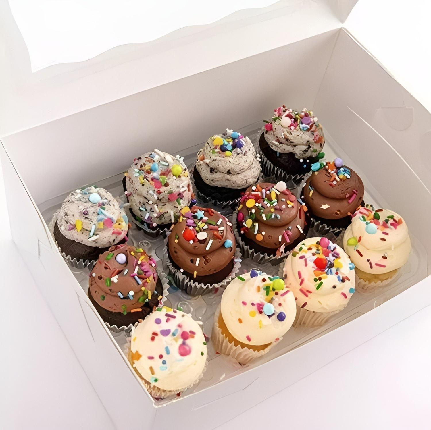 100 Capsulas Para Hornear 4cm + Molde Muffin Mini 24 Cupcake Multicolor-9