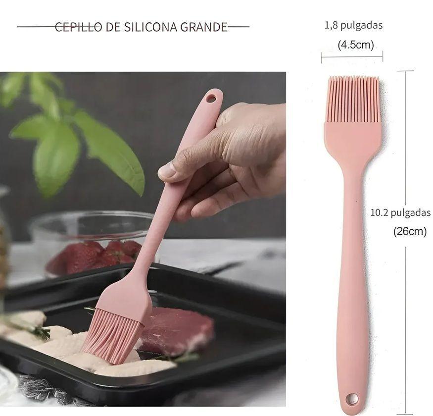 Pack X2 Mezquino Silicona Brochas Silicona Utensilios Cocina Silicona Espatula De Silicon Brochas-4
