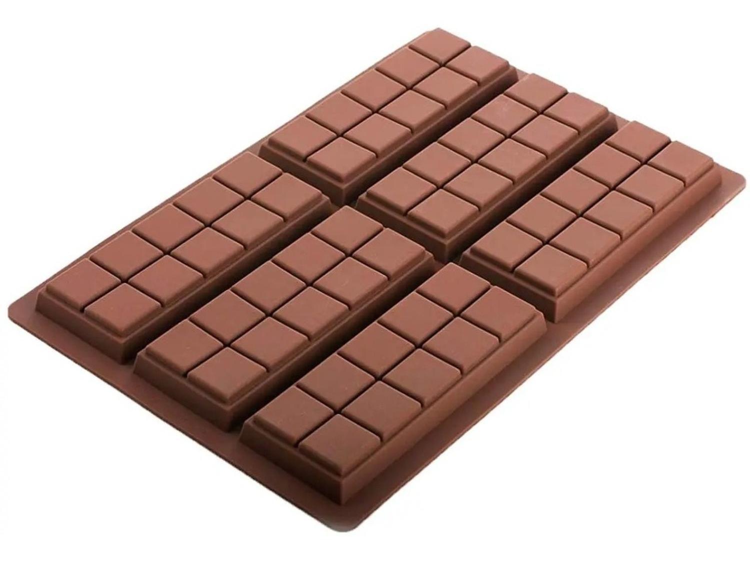 2 Moldes De Chocolate Moldes Barra De Chocolate Silicona 066 Marrón-3