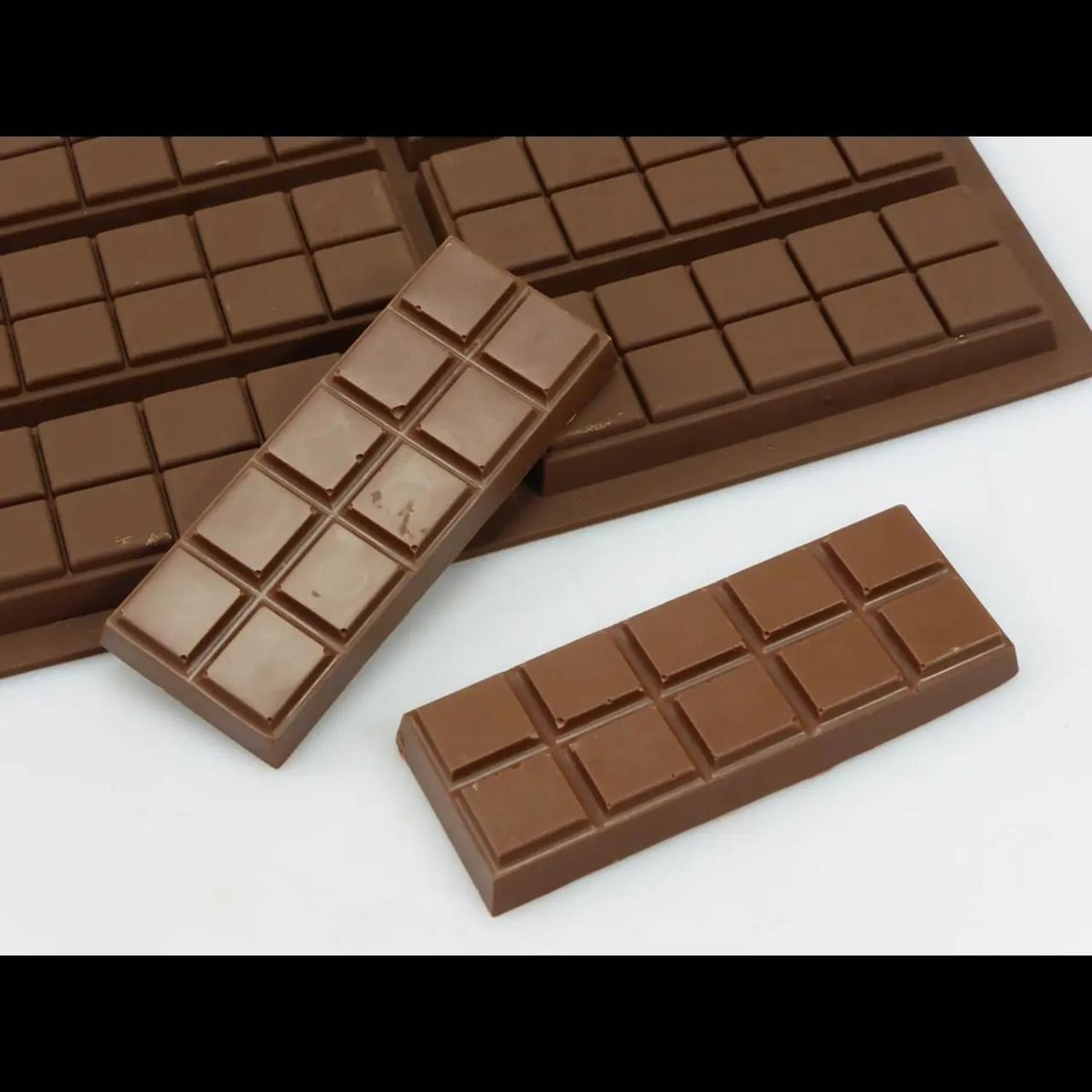 2 Moldes De Chocolate Moldes Barra De Chocolate Silicona 066 Marrón-8