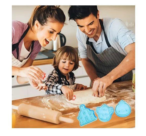 Pack X2 Moldes Galleta Pascua Cortadores Galletas Cortador -3