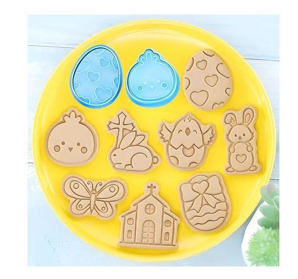 Pack X2 Moldes Galleta Pascua Cortadores Galletas Cortador -4