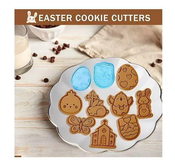 Pack X2 Moldes Galleta Pascua Cortadores Galletas Cortador -6