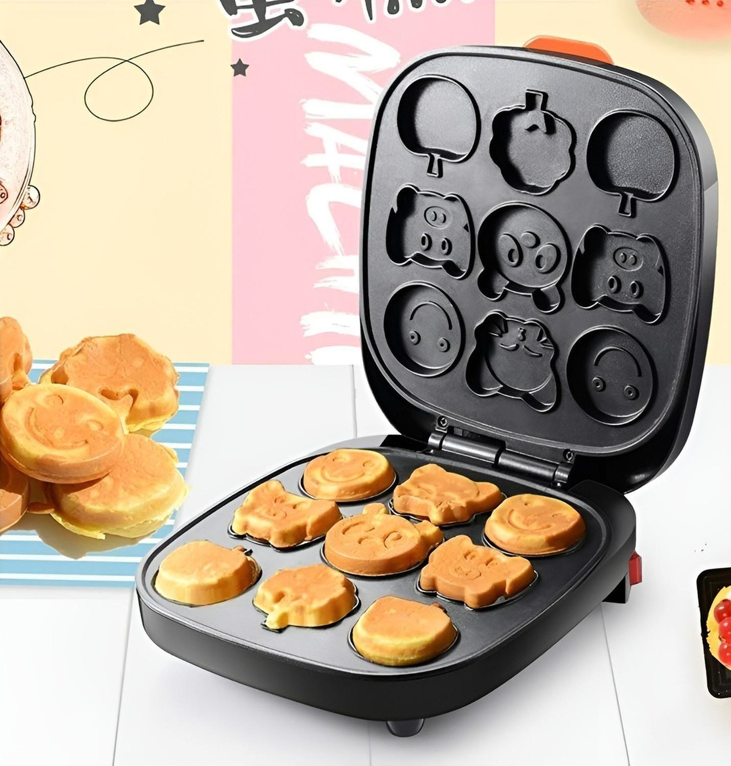 Wafleras Maquina Para Waffles Mini Wafles Cartoon 9cav-1