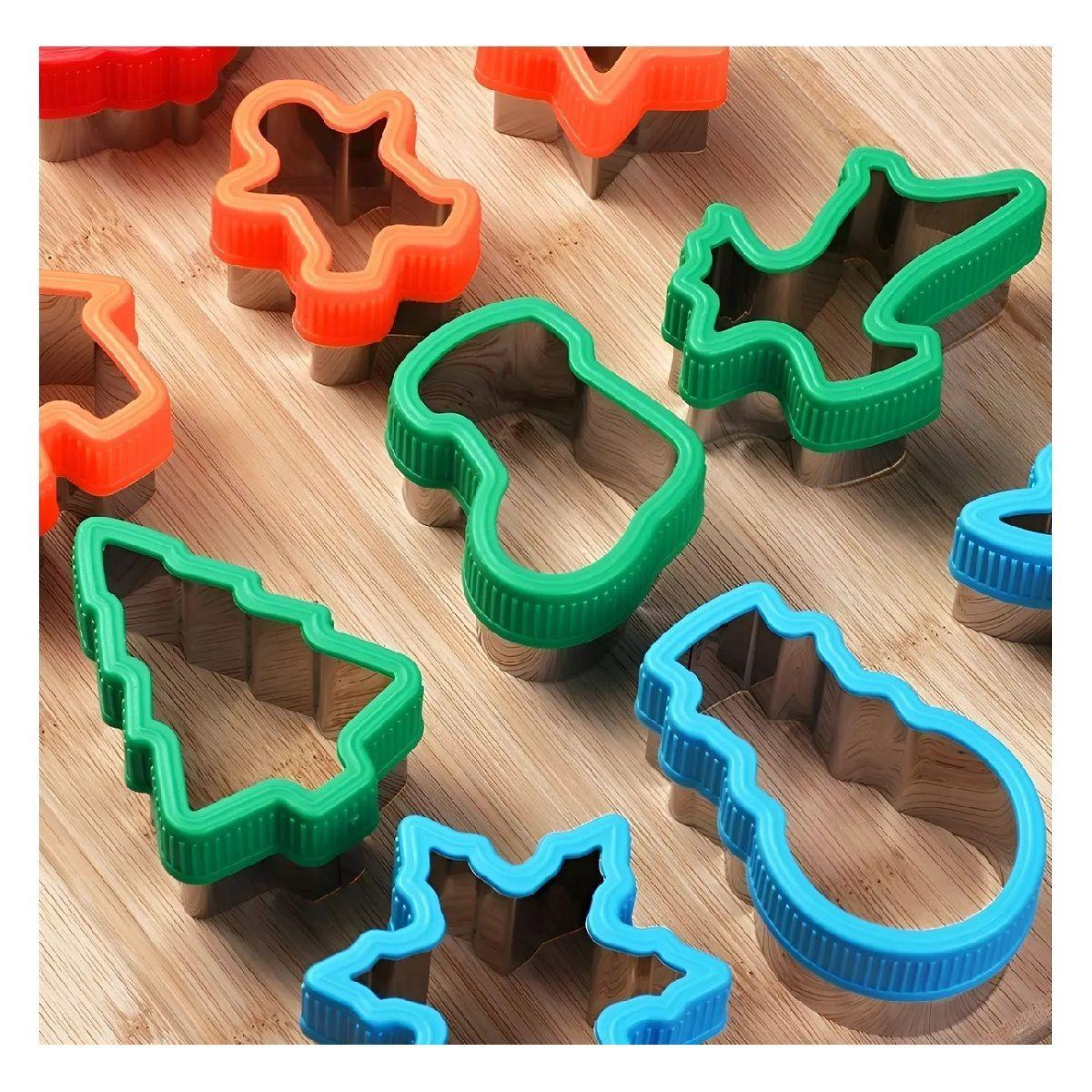 15 Cortadores Galletas Navidad Molde Galleta Cortador Cookie-3