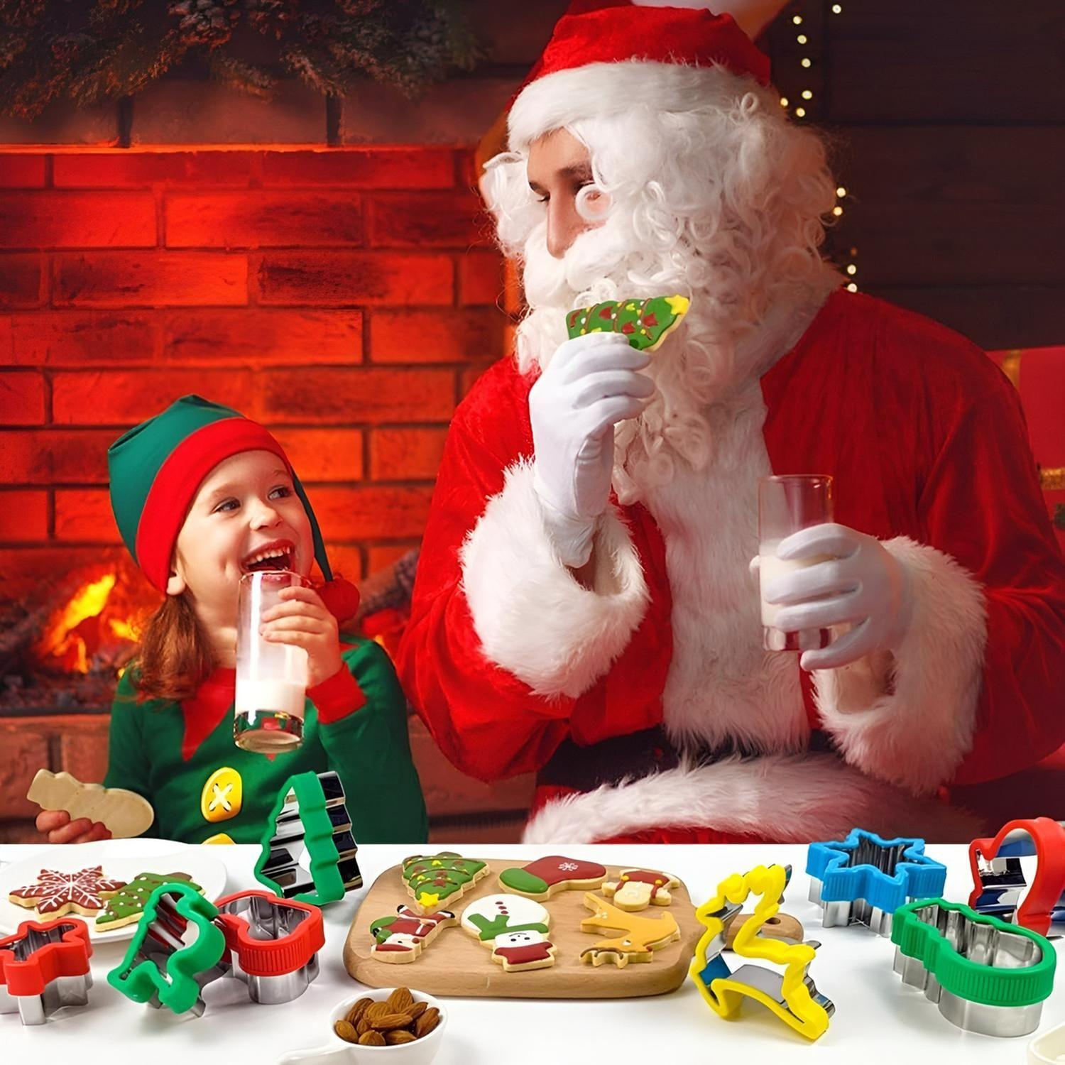 15 Cortadores Galletas Navidad Molde Galleta Cortador Cookie-1