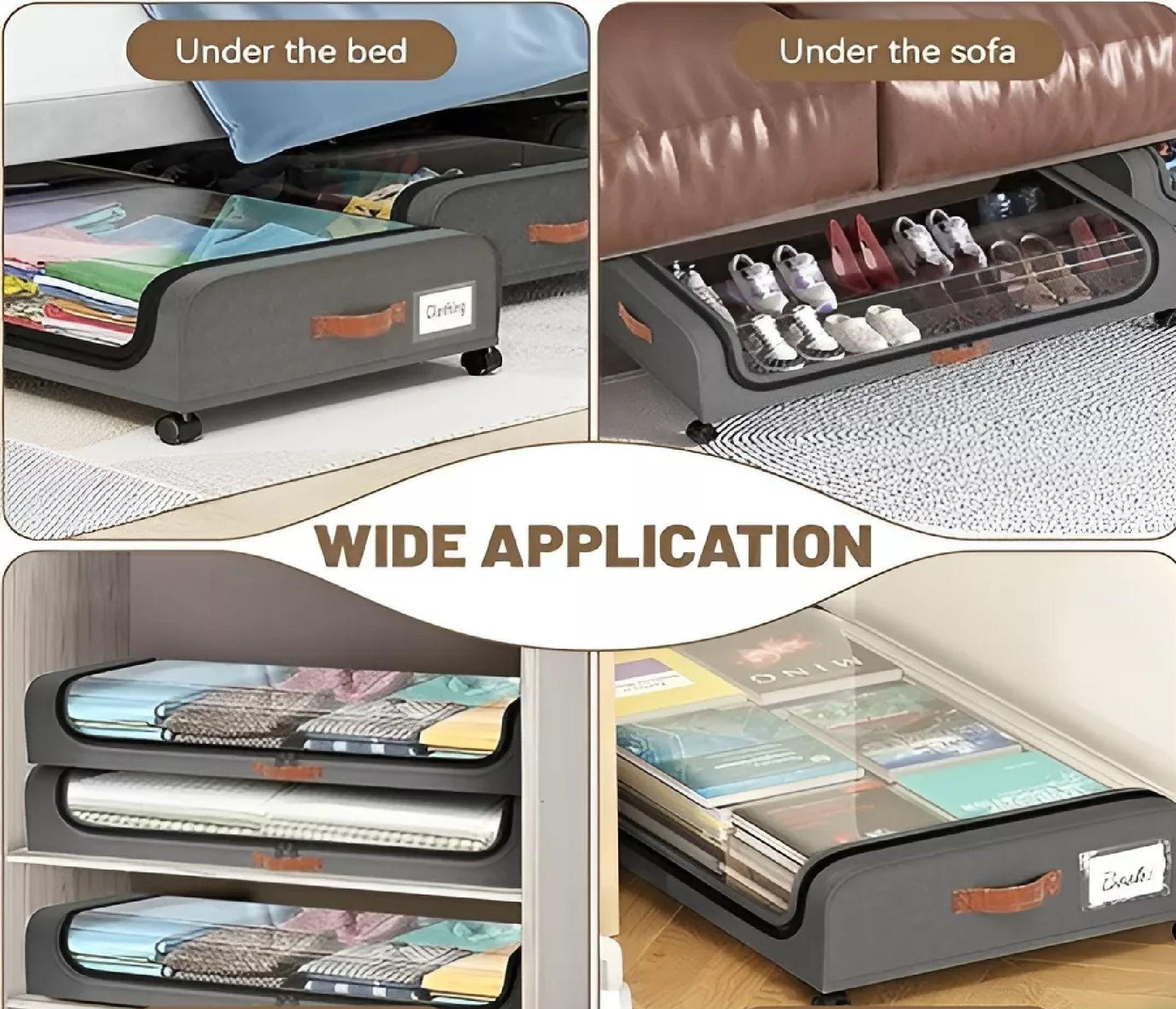 Caja Organizadora Grande Cajas Almacenamiento Cajones 80cm-7