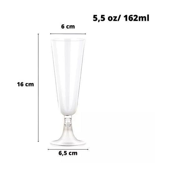 40 Copas Champagne Copa Acrilico Flauta Copas Champaña 5oz-2