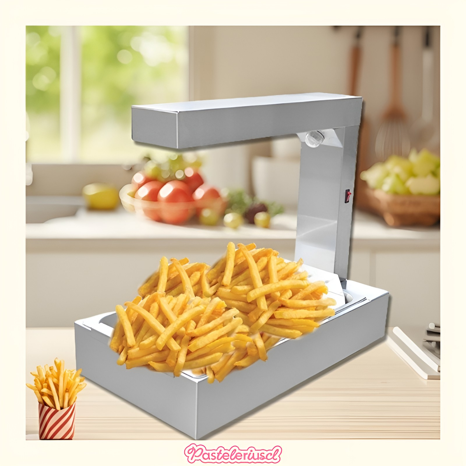 mantenedora de papas fritas calentador de lámpara de calor de alimentos 1000W-4