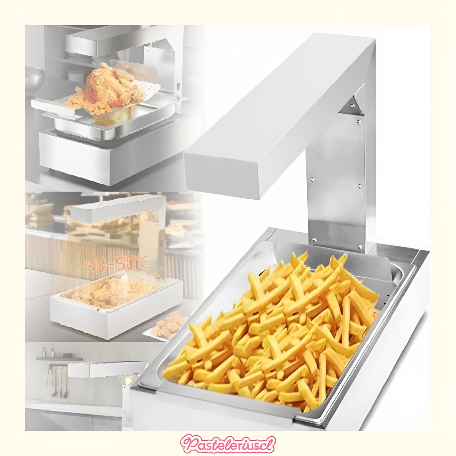 mantenedora de papas fritas calentador de lámpara de calor de alimentos 1000W-6