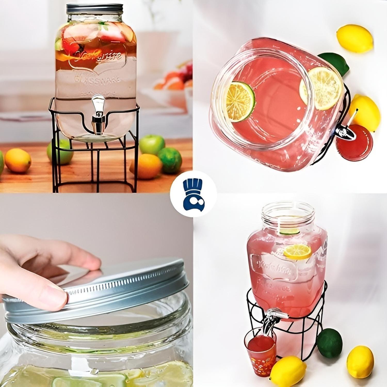 Dispensador De Jugos Dispensador Bebidas Con Atril Jarra 8l-3