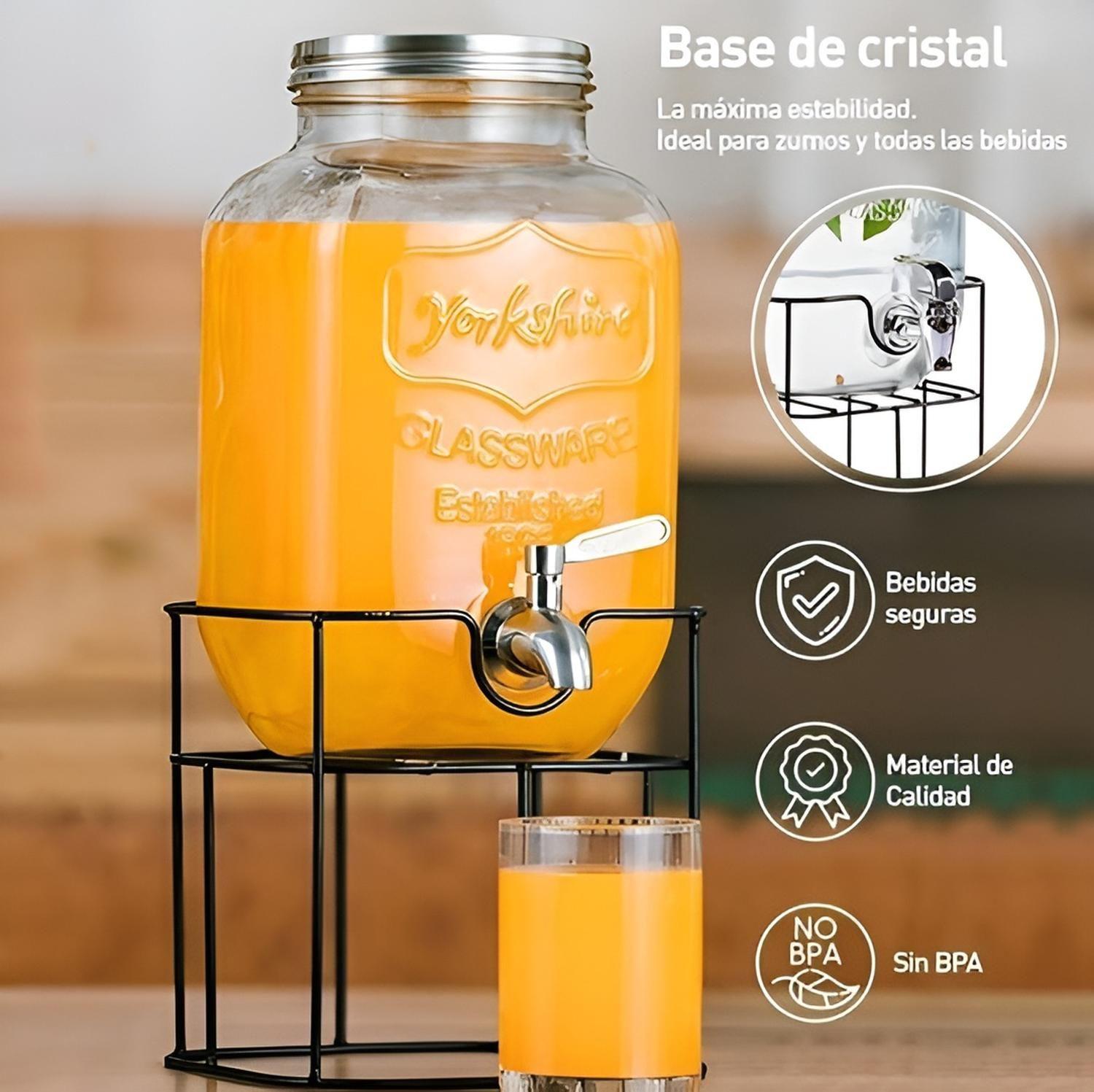 Dispensador De Jugos Dispensador Bebidas Con Atril Jarra 8l-5