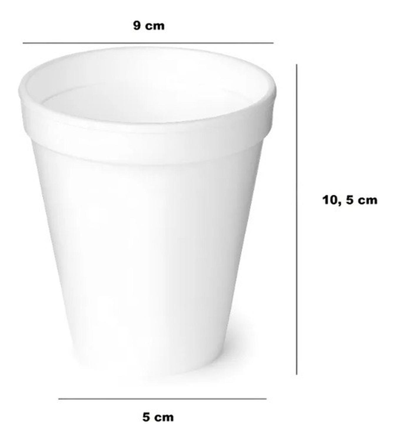 1000 Vasos Desechable Vasos Plumavit Termico Vaso 10oz/296ml Blanco / Vaso Plumavit 10oz-2