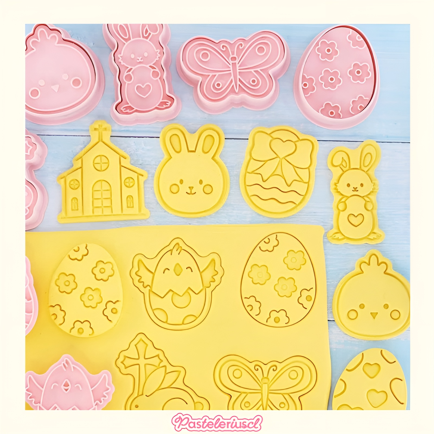 8 Moldes Galleta Pascua 8 Cortadores Galletas Cortador Galleta Molde Para Galletas Pascua Cortador C-3