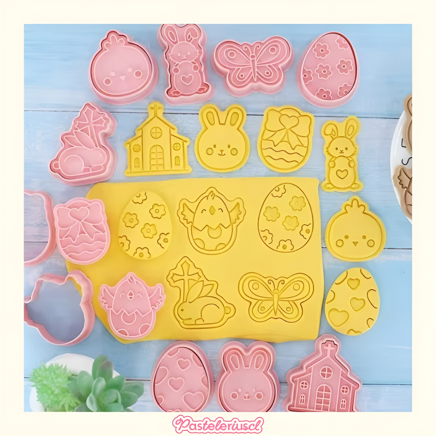 8 Moldes Galleta Pascua 8 Cortadores Galletas Cortador Galleta Molde Para Galletas Pascua Cortador C-7